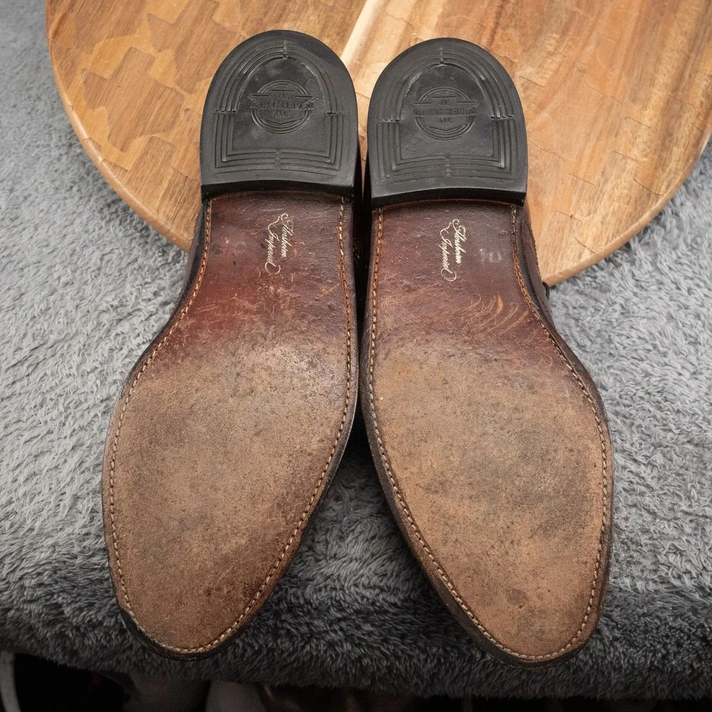 Florsheim Imperial Dress Shoes Mens 9 E Burgundy Wingtip Oxford Leather Lace Up